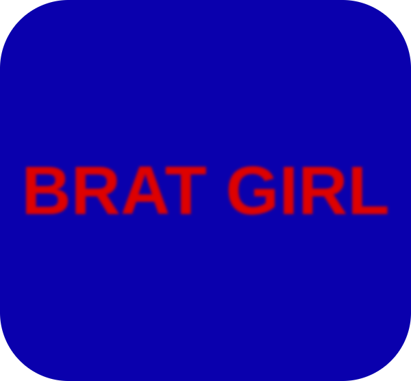 brat generator blue round