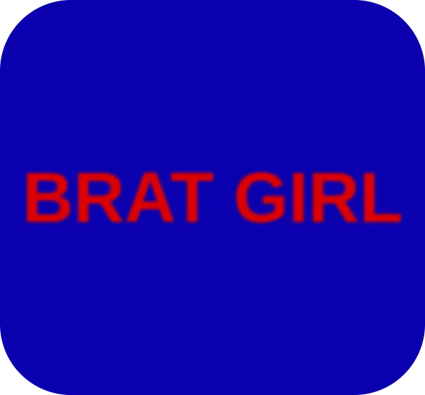 brat generator blue round